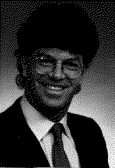 My portrait dithered in black and white